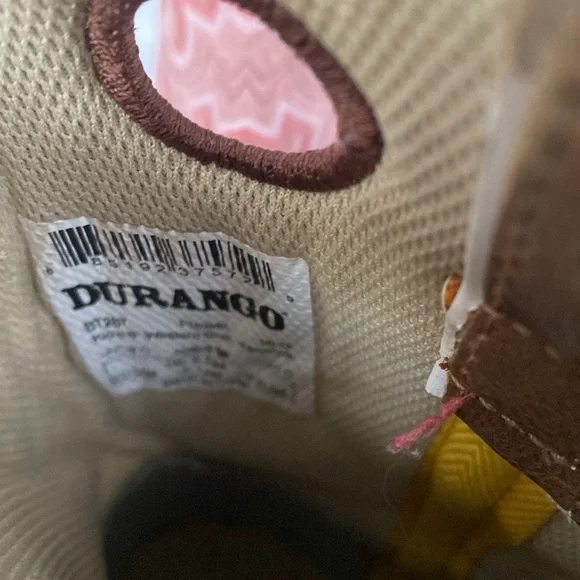 Durango Kids Boots in Brown and Pink - Picture 5 of 7